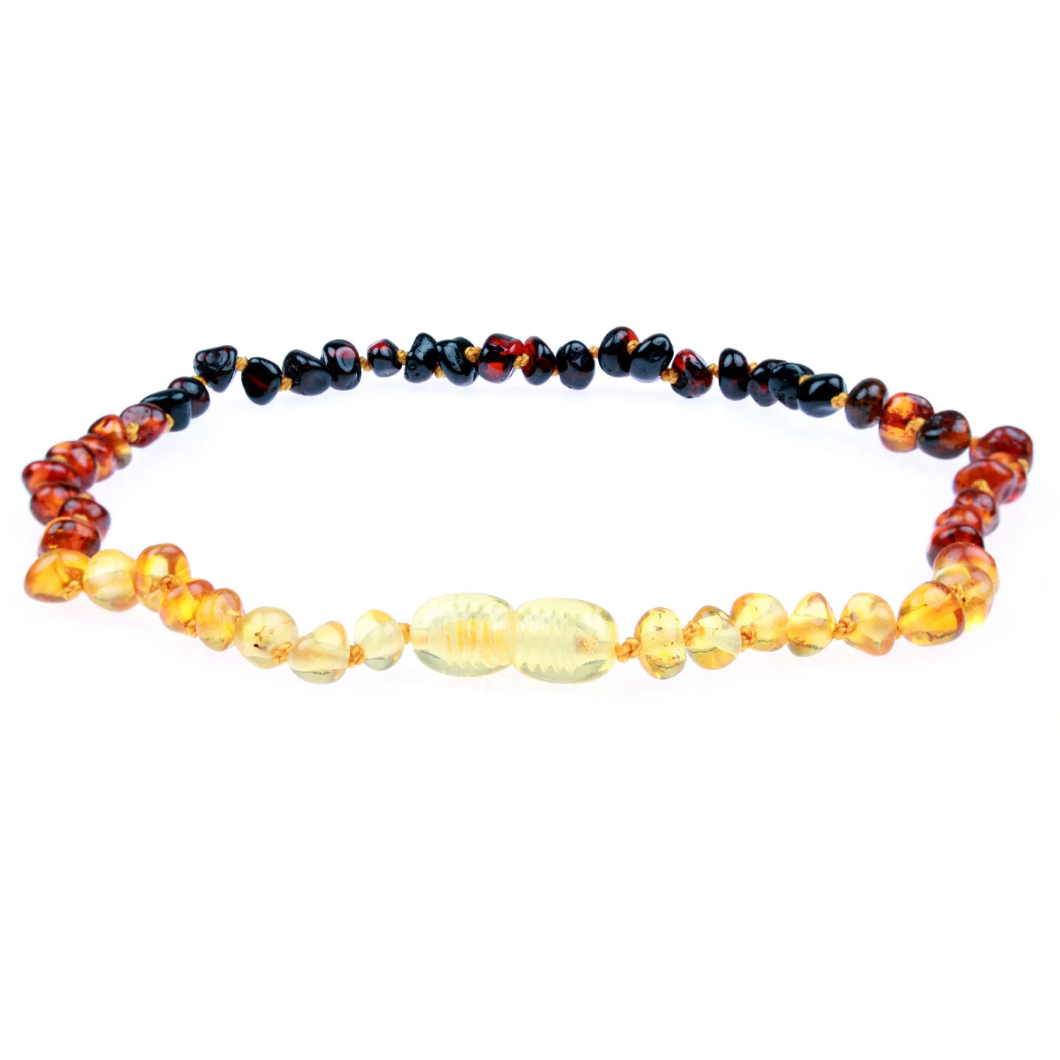 Baltic Amber Necklace - Polished Rainbow - Children's - Image 3