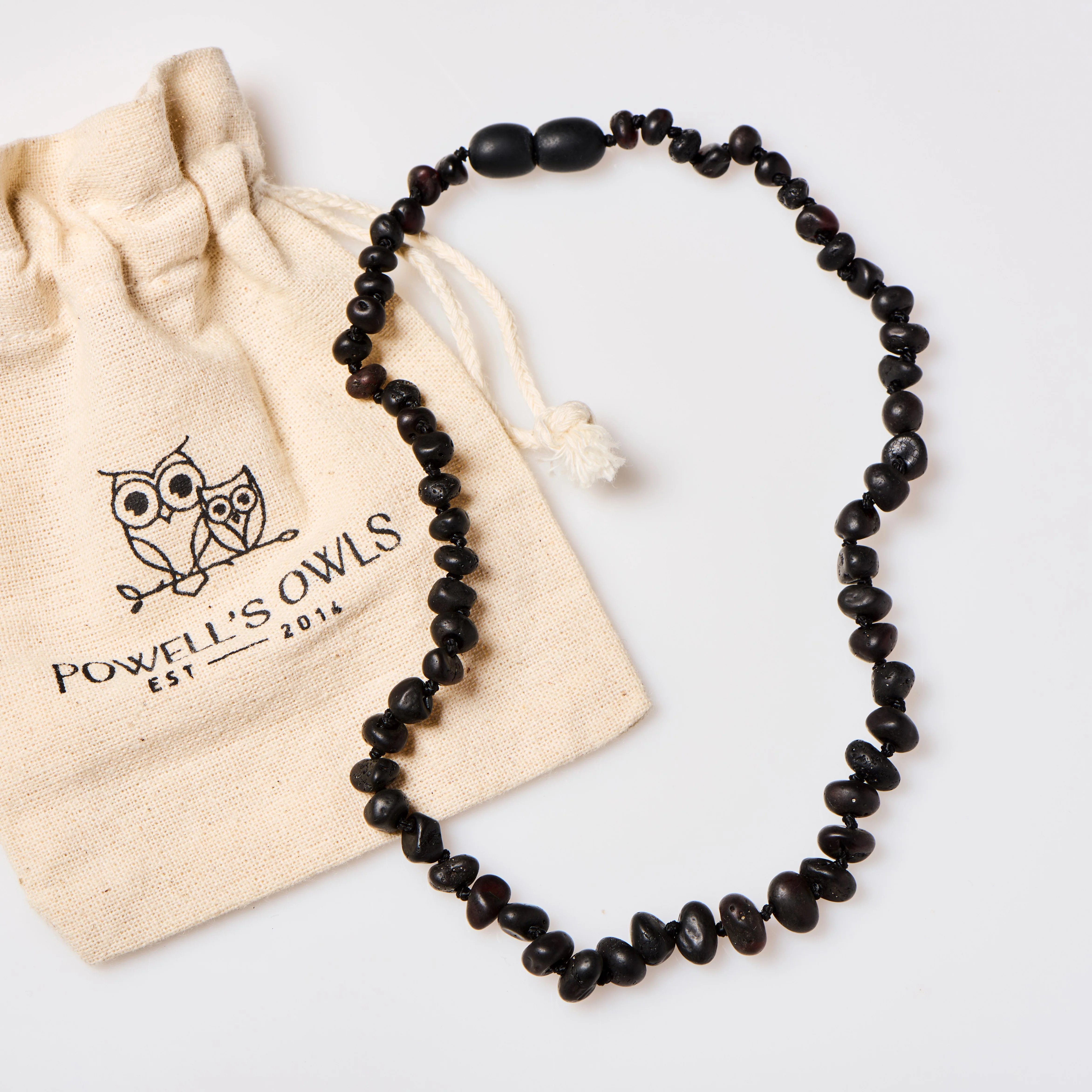 Baltic Amber Necklace - Raw Cherry - Children's