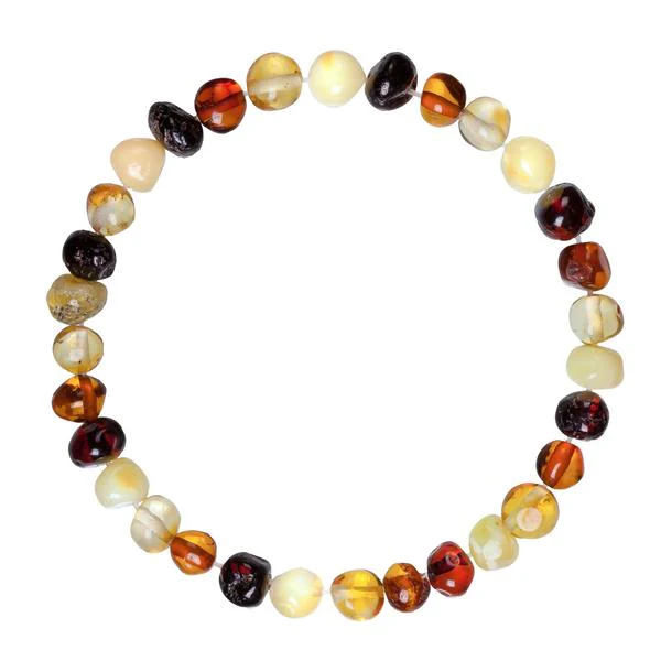 Baltic Amber Bracelet - Polished Multicolor - Adult - Image 4